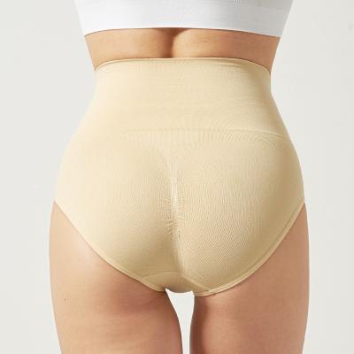 China Breathable High Waist Abdomen Closing Traceless Underwear Women's Postpartum Lower Abdomen Waist Shaping And Hip Lifting for sale