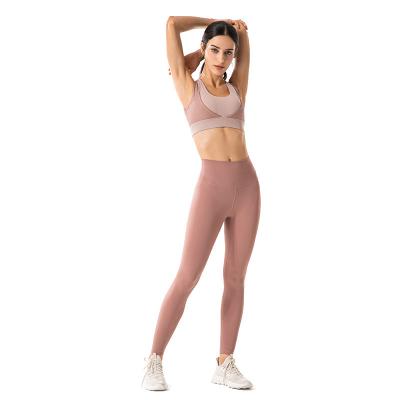 China High Quality Fashion Breathable Breathable Plus Size Yoga Sets Women Yoga Set Sports Bra Set Yoga Pants Workout for sale