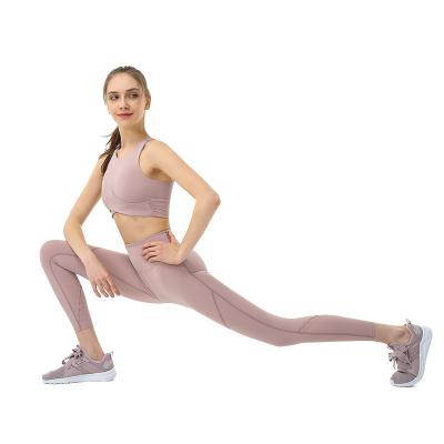 China Breathable New Latest High Quality Yoga Sets 2 Piece High Waist Yoga Set Sexy Women Yoga Set for sale