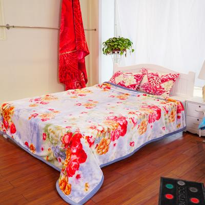 China France Disposable Design Warm Coral Fleece Blanket, Plush Coral Jacquard Blanket for sale