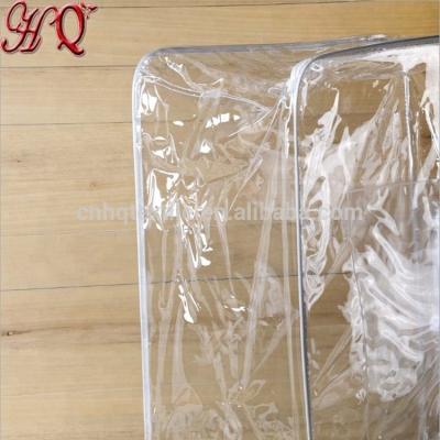 China Recyclable Waterproof PVC Clear Plastic Zipper Tote Bag For Cover for sale