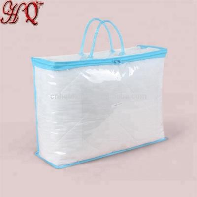 China Recyclable Bed Sheet Sets PVC Polybag Packaging Zipper Cover for sale