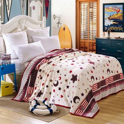 China Disposable Yarn Dyed Wholesale 100cotton Flannel Sherpa Blanket for sale