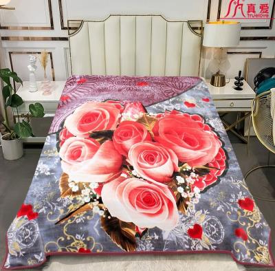 China New Products Modern Digital Blanket Wholesale Soft Comfortable Digital Printed 4.5kg With Embossed220*240 for sale