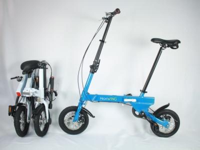 China Adjustable Inflated Tyre Lightest Folding Bike , 2 Wheels 12