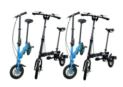 China 12” Mini / Small Folding Push Bikes , Different Color Aluminium Alloy Road Bike for sale