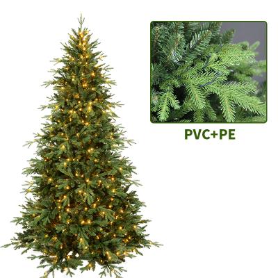 China Modern Easy Assembly Metal Stand LED Christmas Tree Artificial Mixed Tree for sale