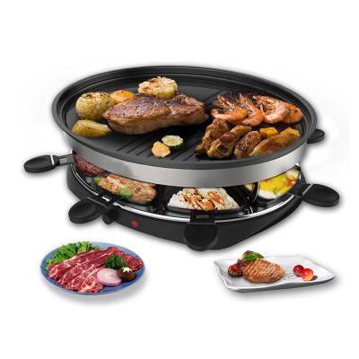 China Wholesale Price BBQ Smokeless Grill Easily Cleaned Indoor Electric BBQ Grills Korea Nonstick Electric Grill for sale