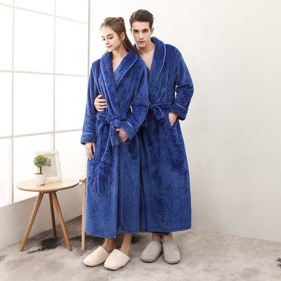 China 2022 Men Hotel Bathrobe Breathable Fleece Robe Soft Lightweight Bathrobe For Women for sale