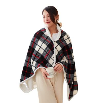 China Winter Anti-static Women's Shawl Cashmere Wool Plaid Scarf Soft Scarf Fleece Shawl Wool Blanket Blanket for sale