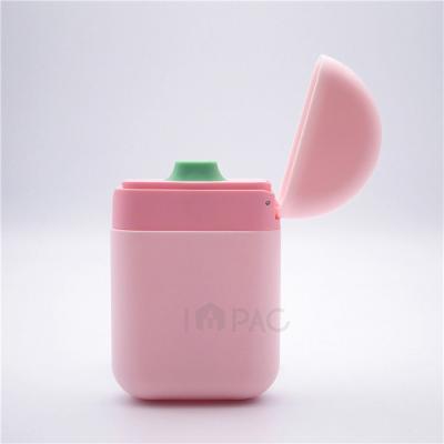 China Personal Care Portable New Design Soft Hand Cute Flat Pink Cream Squeeze Bottle 50ml for sale