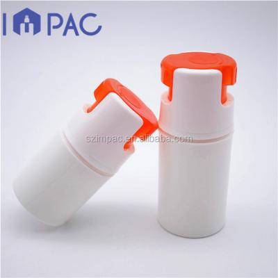 China Personal Care White Color 30ml PP Plastic Airless Bottle With Pump For Makeup Liquid for sale