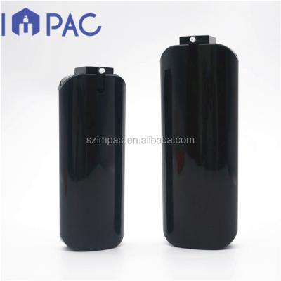 China Personal Care PP Material Empty Black Lotion Bottle With Dispenser For Moving for sale