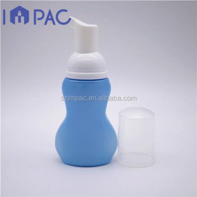 China Personal Care Gourd Shape Travel Size Soap Bottle In Portable Size With Foam Pump for sale