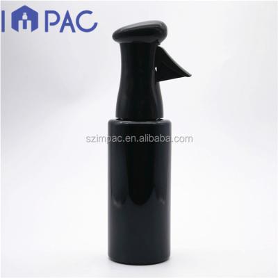 China Personal Care Black Color Plastic Water Spray Bottle For Hair With Continuous Sprayer for sale