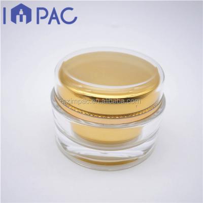 China Empty Luxury Cosmetic Double Wall Face Cream Jars Container 100ml With Screw Lid for sale