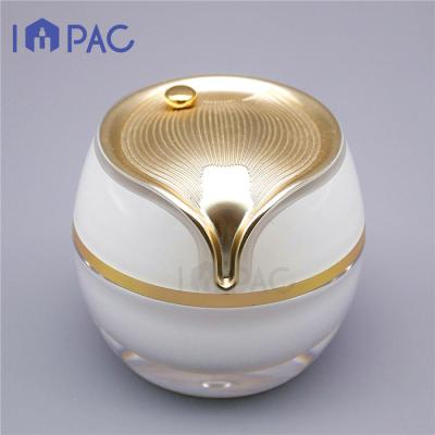 China High Quality White Double Wall Personal Care 1oz Empty Cosmetic Container For Facial Serum for sale