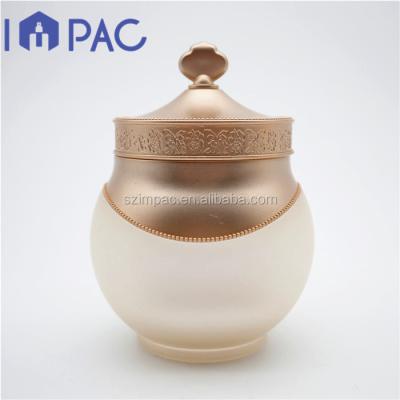 China Cosmetic Luxury Empty Crown Shaped Cosmetic Jar With Flip Top Cap 30ml 1oz for sale