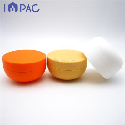 China High Quality Colorful Single Wall Bowl Shape PP Cosmetic Cream Jar 200g Personal Care For Body Scrub for sale