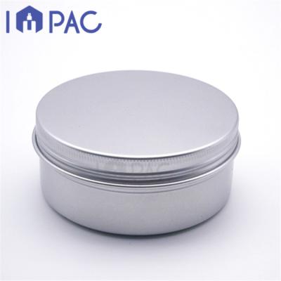 China Cosmetic Custom Printing Round Original Cream Aluminum Metal Jar With Screw Cap 150ml for sale