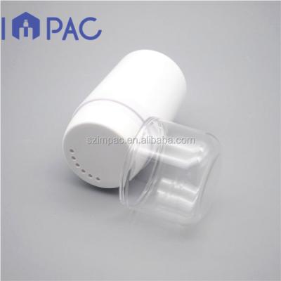 China White Plastic Empty Personal Care Talcum Powder Bottle With Holes Cap 50ml 180ml for sale