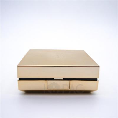 China Recyclable Luxury Empty Enhancement Bar Container Gold Compact Crate With Mirror for sale