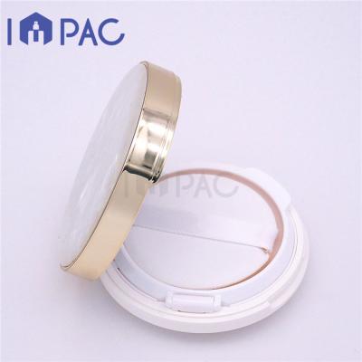 China empty15g round aseptic air cushion bb cream collapsible container with puff for sale