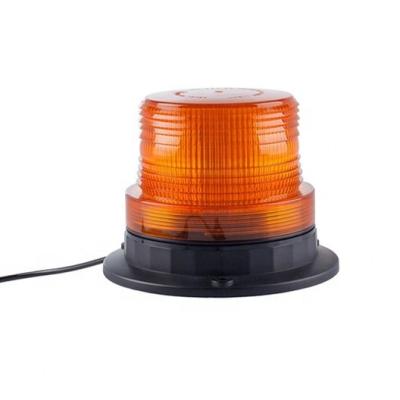 China PC Lens Amber Led Magnetic Warning Light Car Roof Beacon Emergency Police Warning Strobe Light for sale