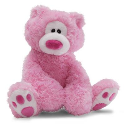 China Custom Gifts / Promotions Plush Pink Bear Stuffed Sitting Teddy Bear for sale