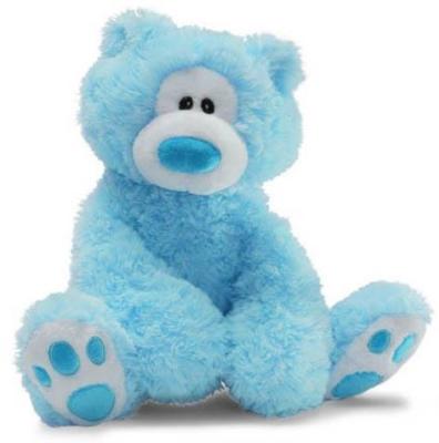 China Gifts / Promotions Factory Custom Cheap Plush Toy Bear Sitting Blue for sale