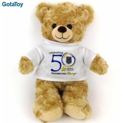 China Promotions Factory Custom Plush Cheap Standing Teddy Bears Gifts / With T Shirts for sale