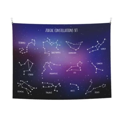 China Wholesale Home Decorative Hanging Tapestry Logo Printing Twelve Constellation Tapestry Wall Tapestries for sale