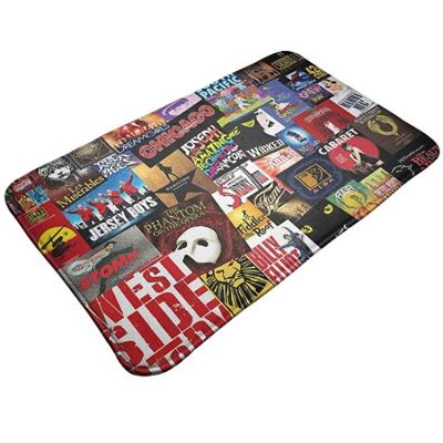 China 1 PCS Modern Thugs In Actions Movie Print Waterproof Super Famous Star Customized Bath Mats for sale