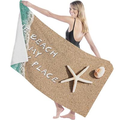 China High Quality Summer Fiber Sand Proof Micro Beach Towel QUICK DRY for sale