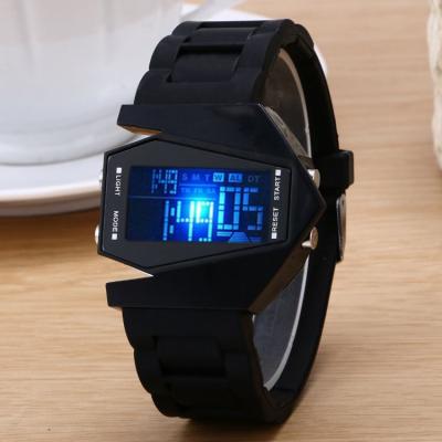 China Automatic Student Silicone LED Color Watch Luminous Color Sports Children Electronic Date Watch for sale