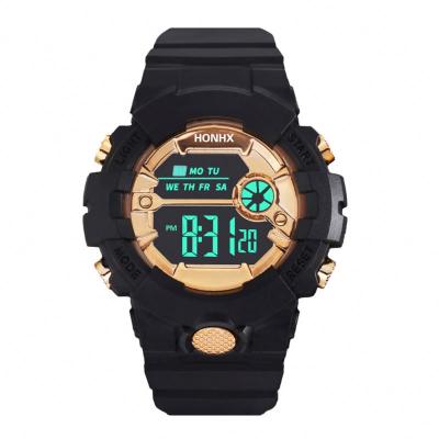 China Hot Sale Automatic Gold Date 2021 Casual Waterproof Luminous Men Sport Casual Led Watches Kids For Kids Student for sale