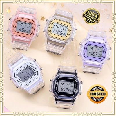 China Wholesale Carton Auto Date Sports Square Dial Waterproof Led Watches Women Kids Watches Children for sale