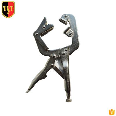 China Unrated Portable Woodworking Locking Corner Clamp Hardware Tools Locking C Clamp Vise Handle Pliers for sale