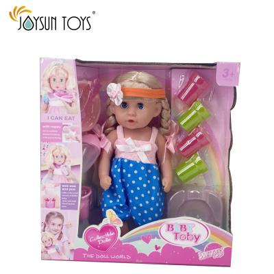 China Cartoon Toy 12 Inch Reborn Dolls With Pretend Role Play Accessories Set Soup Plate And Bowl for sale