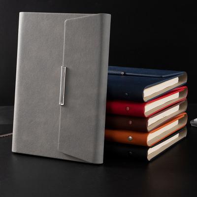 China Magnetic Wholesale PU Binder 6ring Organizer Agenda Organizer Planner Leather Notebook for sale