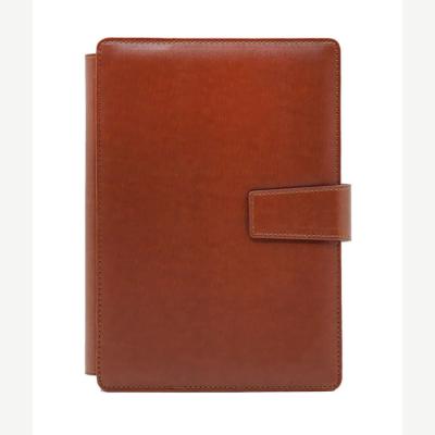 China Hardcover Custom Daily A5 Hard Cover PU Planner Journal Diary Leather Notebooks for sale