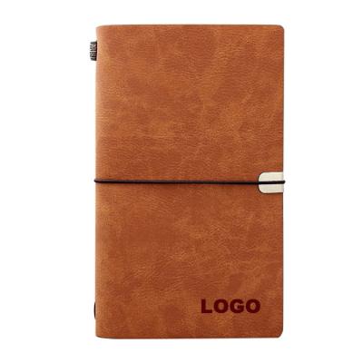 China Mini Custom PU Travel Journal Soft Leather Personalized Notebooks for sale