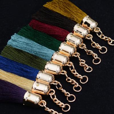 China Curtain LONGJIE Curtain Supplier Wholesale Handmade Tassel Decoration 5.5cm Nylon For DIY Key Chain And Jewelry Making Material for sale