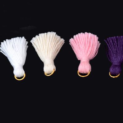 China Wholesale Handmade Curtain LONGJIE Ring Cotton 3.5cm Hanging Tassel For DIY Jewelry for sale