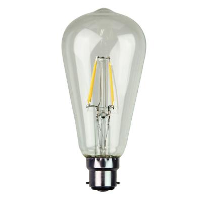 China 220v 120v INDOOR high brightness dimming 4w 6w 8w E27 St64 S21 bulb light led filament lamp for sale