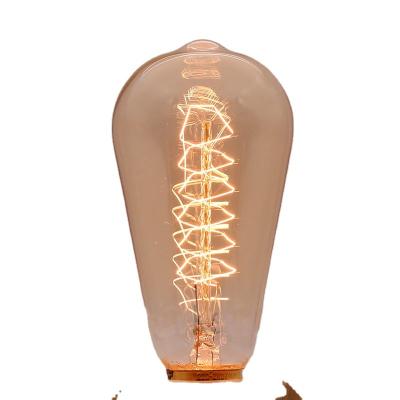 China Retro edison led lamp lybardo filament string glass heart shape ST64 4w 25w light bulb for sale