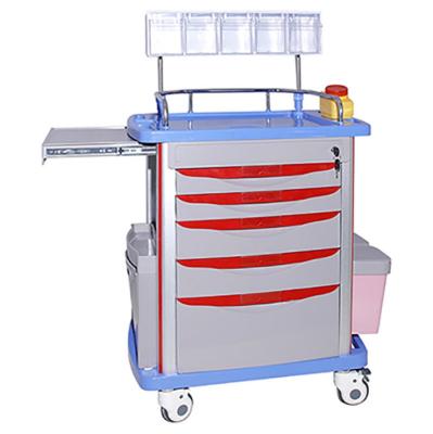 China Traditional Hospital Trolley Emergency Stainless Steel Hospital Medical Nursing Trolley With Disposable Lock China Suppliers for sale