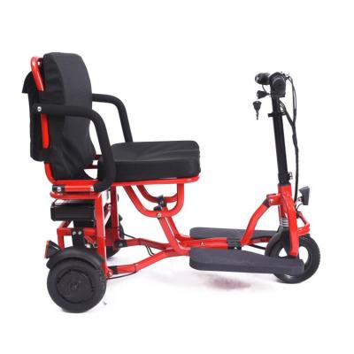 China New Style Carbon Steel Portable Pedal 3 Wheel Electric Scooter For Adults Three Wheels Vehicles Foldable Electric Scooter For Elder for sale