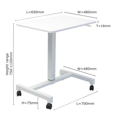 China Pneumatic Height Adjustable Portable Laptop Desk Portable Computer Desk (Height) for Home Office School Use for sale