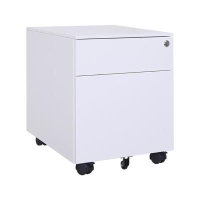 China Removable White Metal Desktop Storage File Cabinet Steel Filing Cabinet 3 Drawers for sale